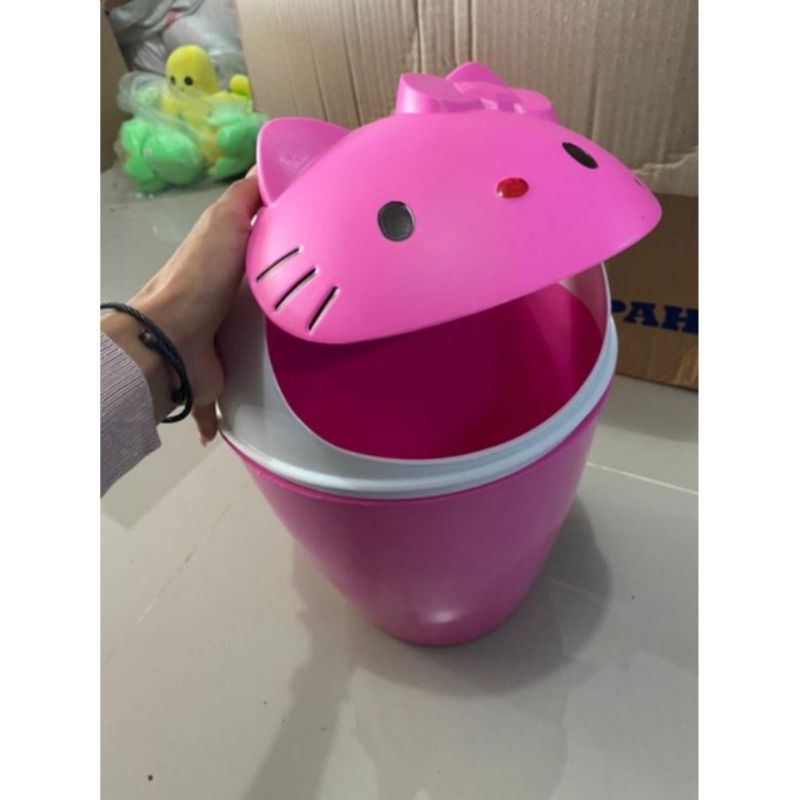 TEMPAT SAMPAH KARAKTER KERANJANG SAMPAH MOTIF HELLO KITTY  LUCU & UNIK
