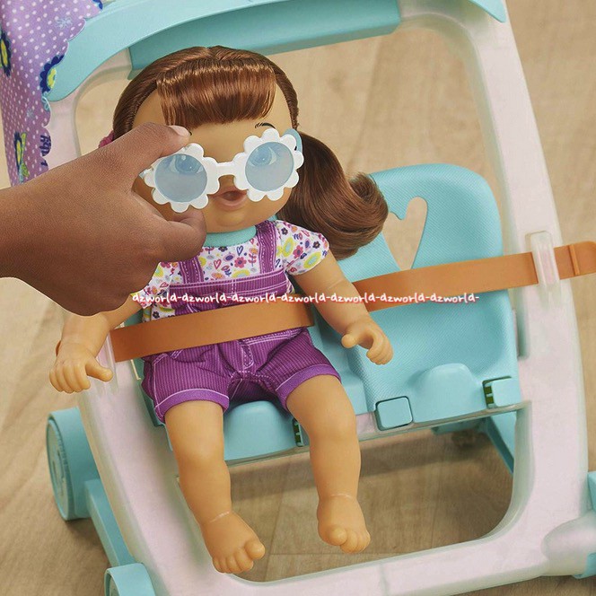 Littles Baby Alive Stroller Push and Kick Little Lucy Boneka Baby