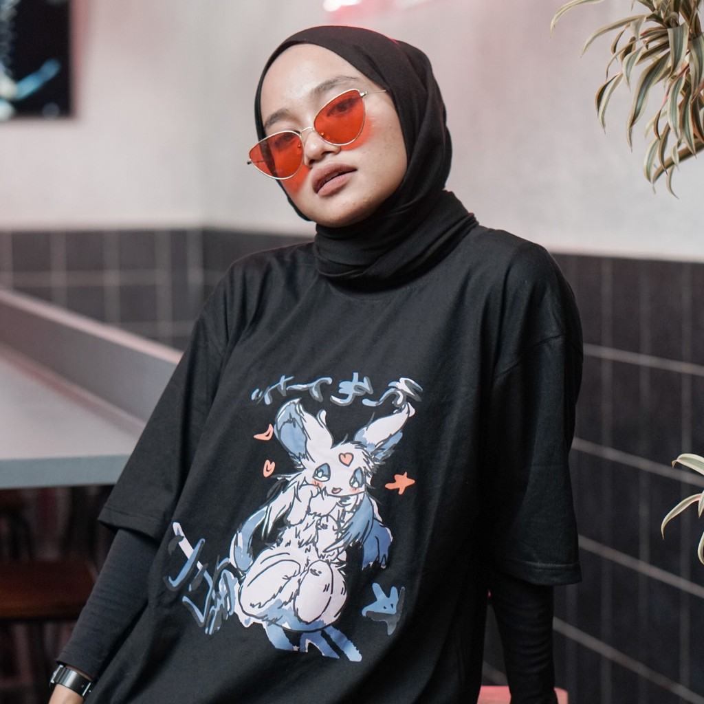 Oversized T-Shirt Kaos Pokemon Rabbit (RSL) NR