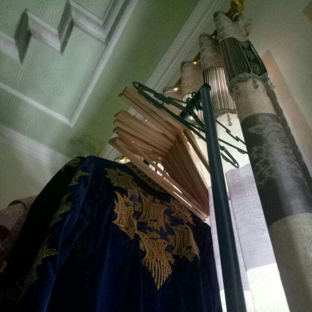 Hanger Kayu Palang Dewasa Isi 6 Pcs / Gantungan Kayu Palang