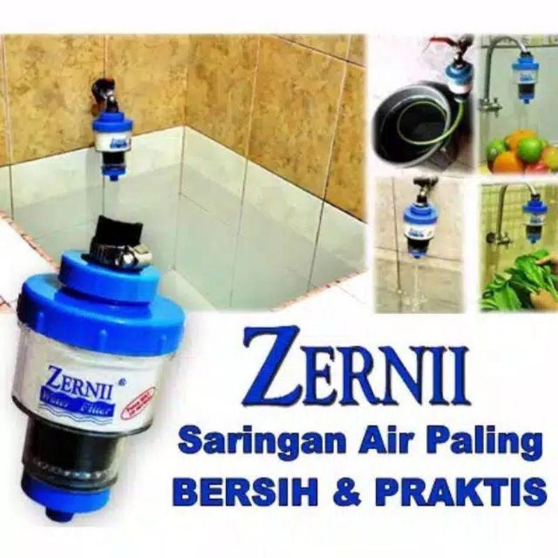 Zernii Saringan Filter Penjernih Penyaring Air Keran Kran Bak Mandi Karbon Kapas