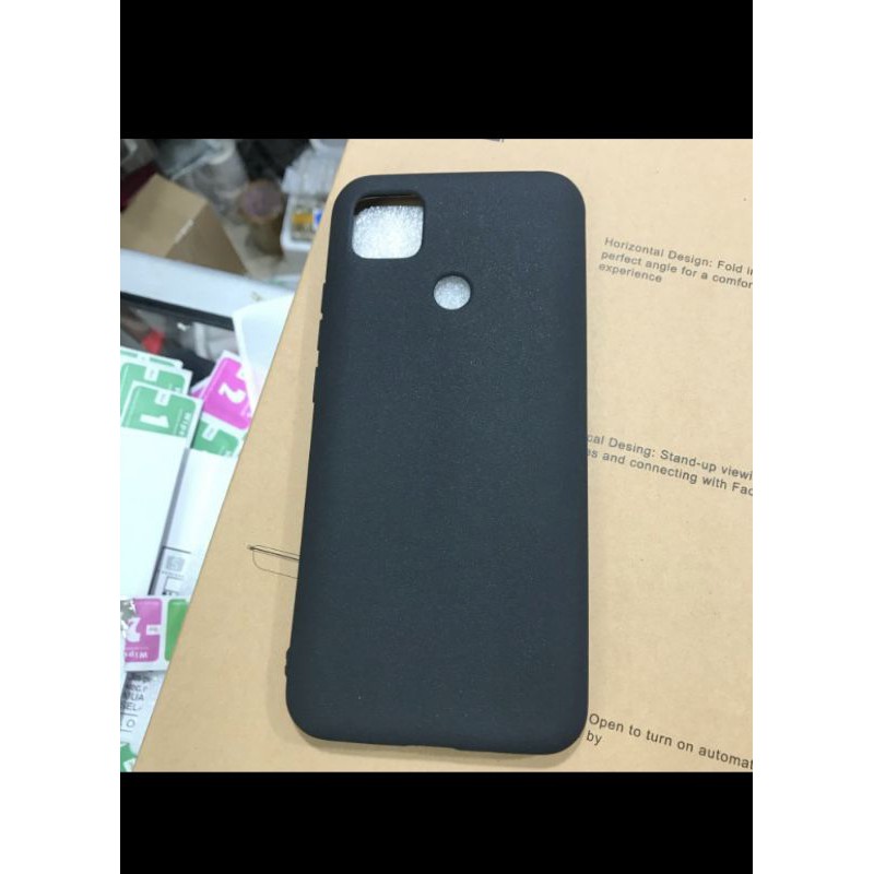 Redmi 9c silikone slim matte black soft case