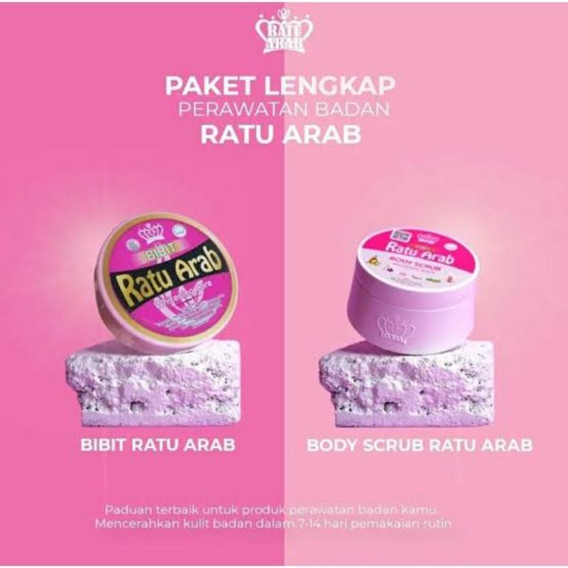NEW BIBIT RATU ARAB HB & BODY SCRUB ORIGINAL