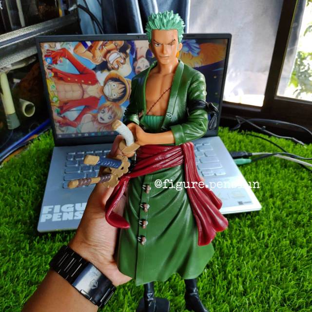 ANIME ONE PIECE MUGIWARA CREW RORONOA ZORO GRANDISTA POP ACTION FIGURE