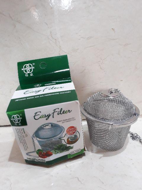 Infuser Penyaring Daun Teh Dengan Bahan Stainless Steel Dan Bentuk Bola Daun Reusable