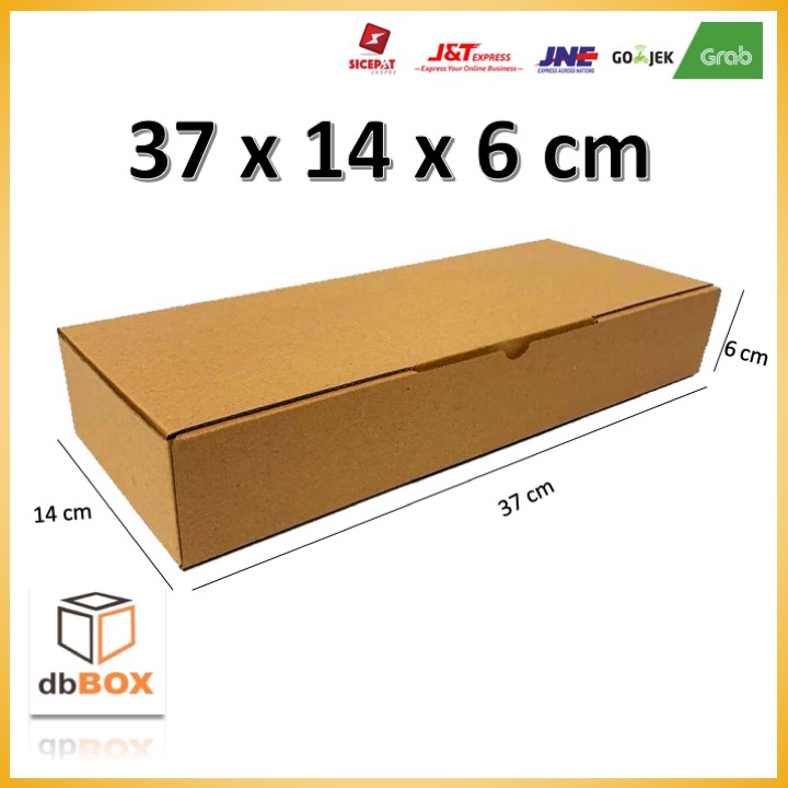 

Kardus 37x14x6 cm | Box Die Cut & Easy Usage |Box Kue, Roti, Aksesoris