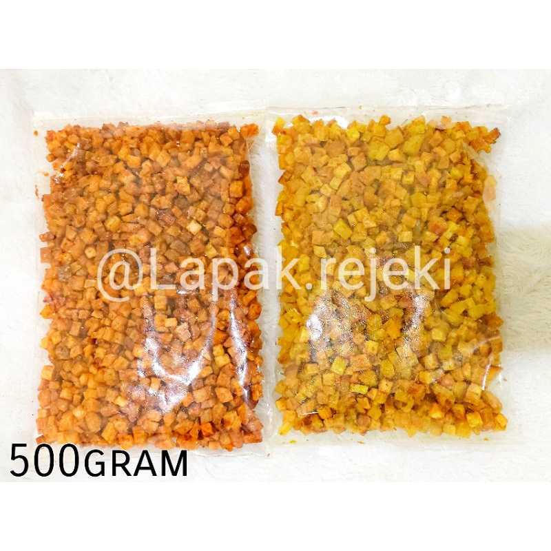 

-+450gram Ganepo / Dakak Dakak / Singkong Kotak Selatpanjang