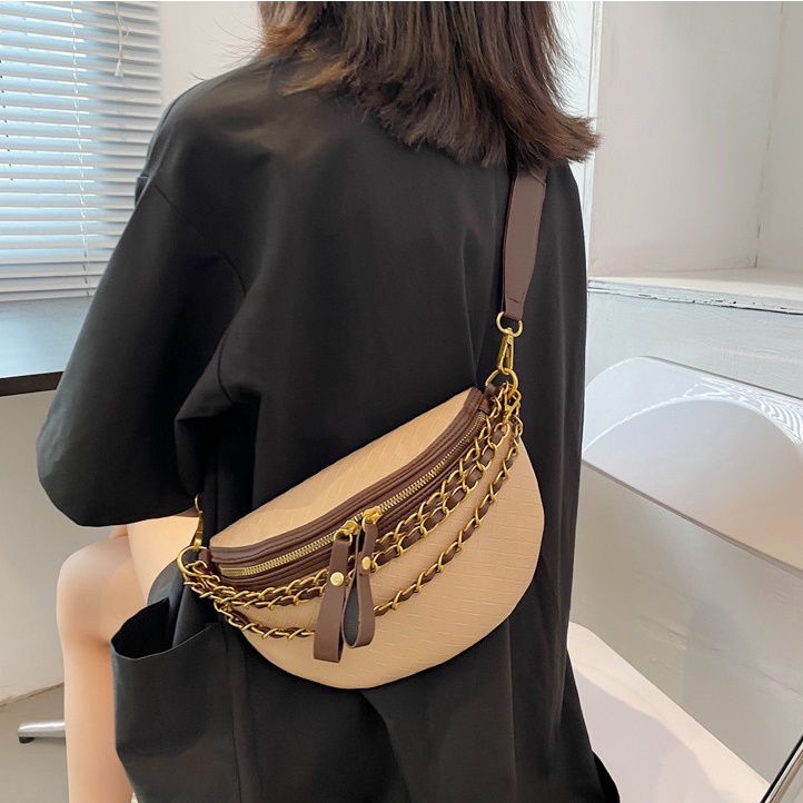 TFT AX200206 92872 AX872 D22 (1KG BISA 3) WAISTBAG IMPOR MURAH Wanita Tas import Tas Pinggang - Tas Korea