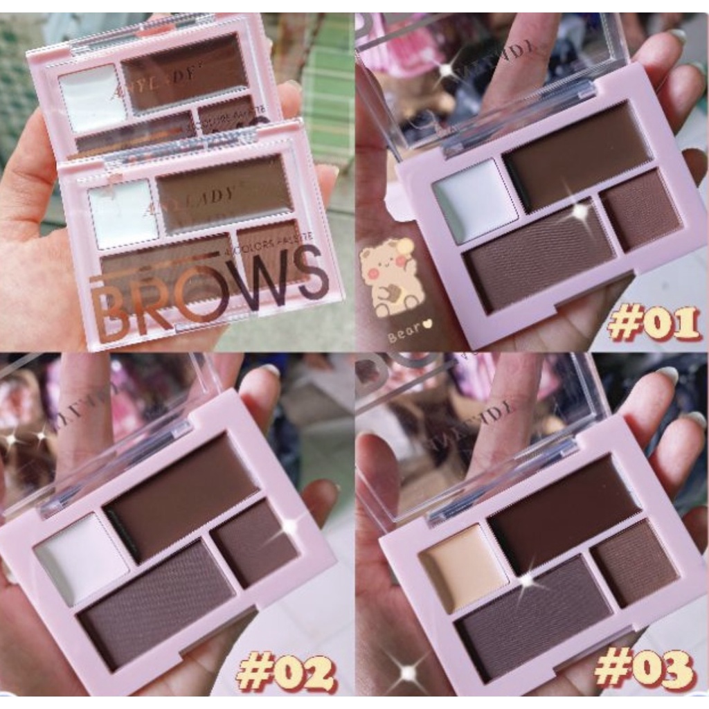 [Per Pc] Eyebrow Anylady 4 Colors Palette Brow 937