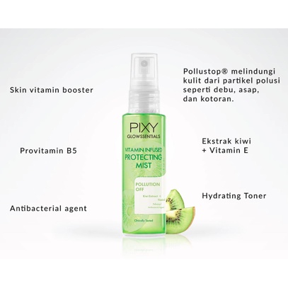 Pixy Glowssentials Pollution Off | Sunshield Moisturizer Mist Scrub Wash