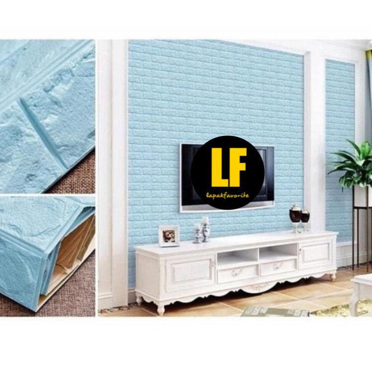 AA Wallpaper Dinding Bata 3D Foam 70cm x 77cm Premium Wallpaper Tebal 3MM-4