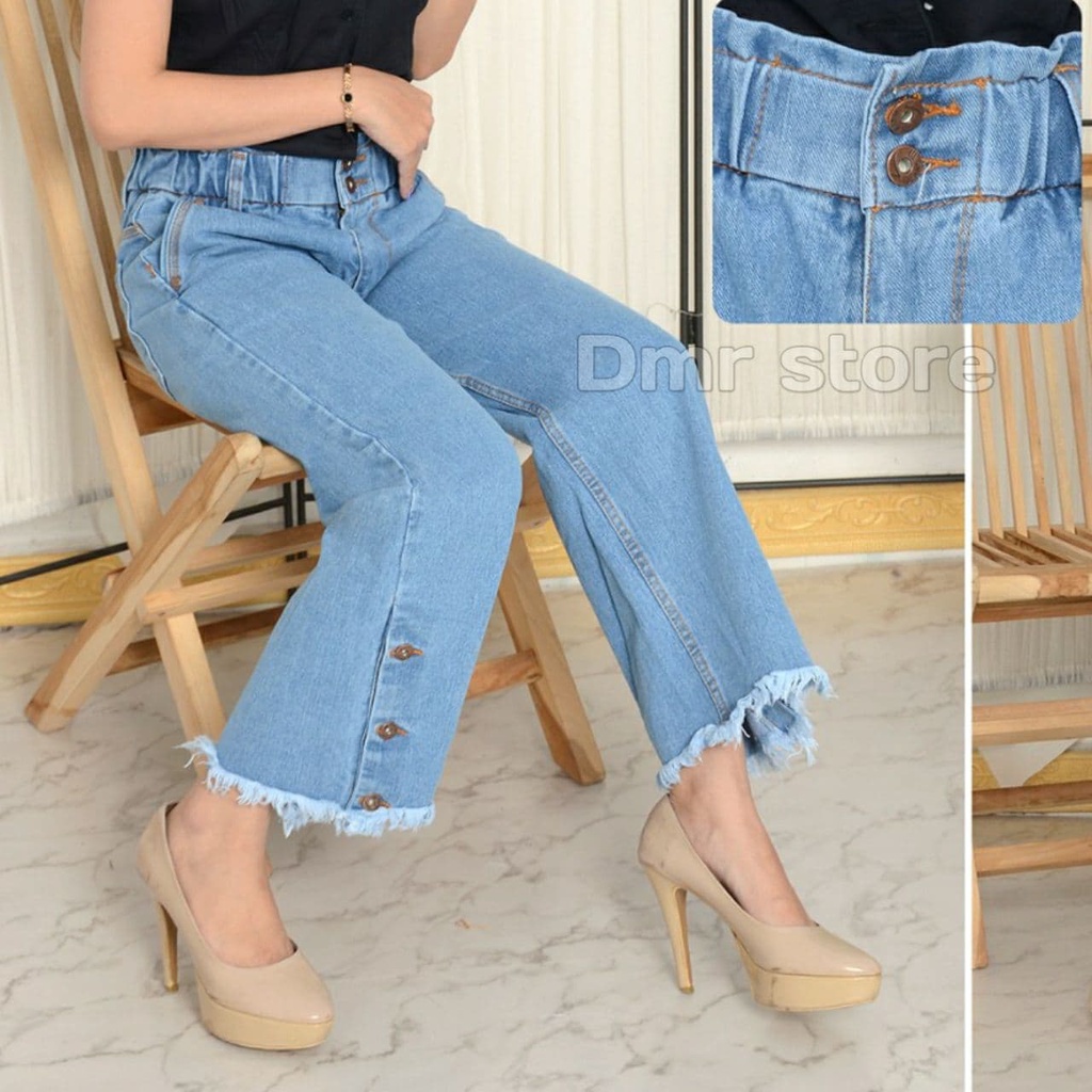 celana kulot jeans rawis boyfriend jeans levis wanita korean style kekinian terbaru denim original d