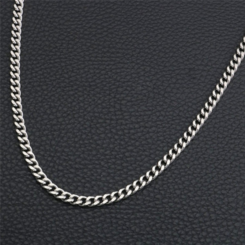 [Bayar Di Tempat]TK Rantai Kalung Bahan Stainless Steel Ukuran 2mm