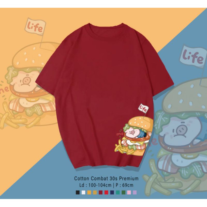 T-SHIRT / TUMBLR KAOS HAMHAM PIG OVERSIZE PREMIUM