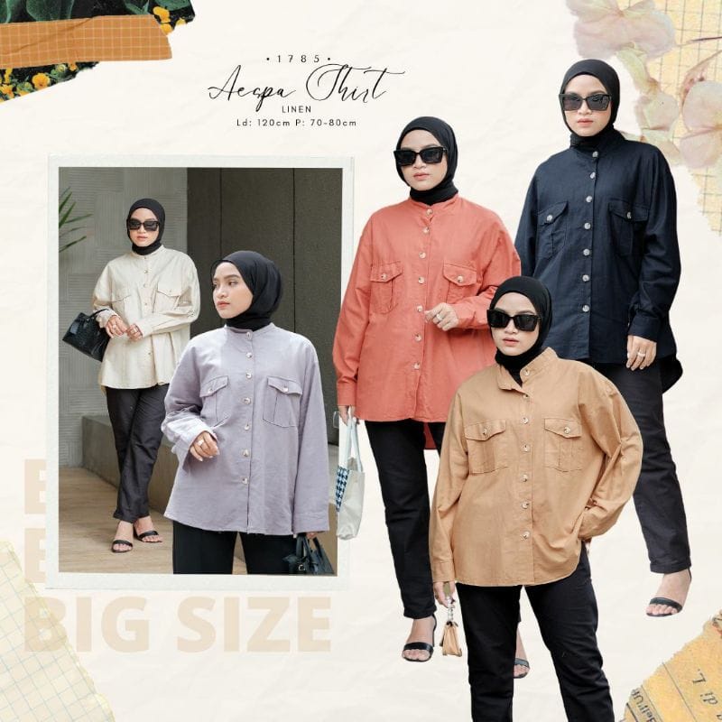 AESPA BUTTON SHIRT / TOP / ATASAN / KEMEJA / ATASAN KERJA