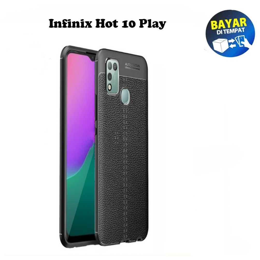 Case Auto Focus Infinix Hot 10 Play X688C X688B Leather Experience SoftCase Slim Ultimate / Casing K