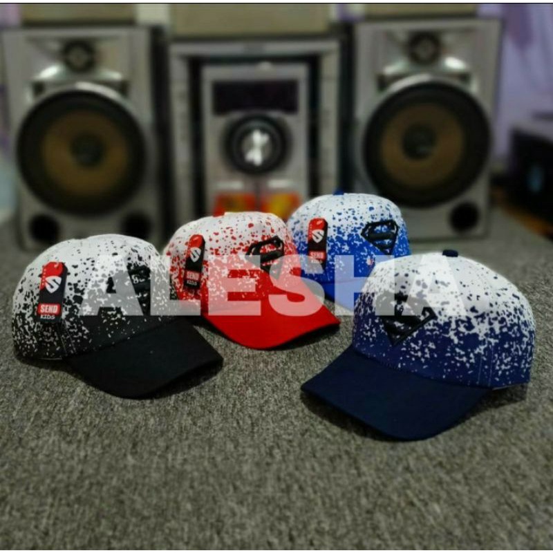 [REALPICT] TOPI ANAK PRINTING SUPERMAN TOPI BASEBALL