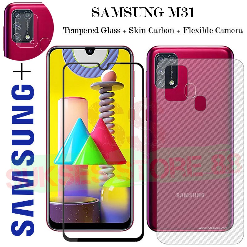 SAMSUNG M31 Temper Glass Tempered Anti Gores Layar Garskin