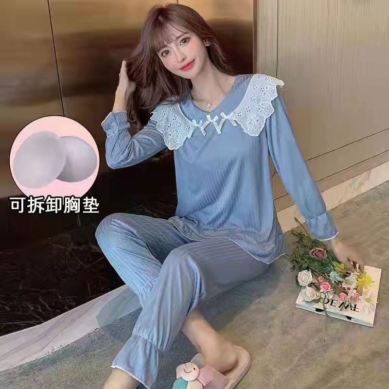 Baju tidur wanita renda halus / set piyama wanita renda import