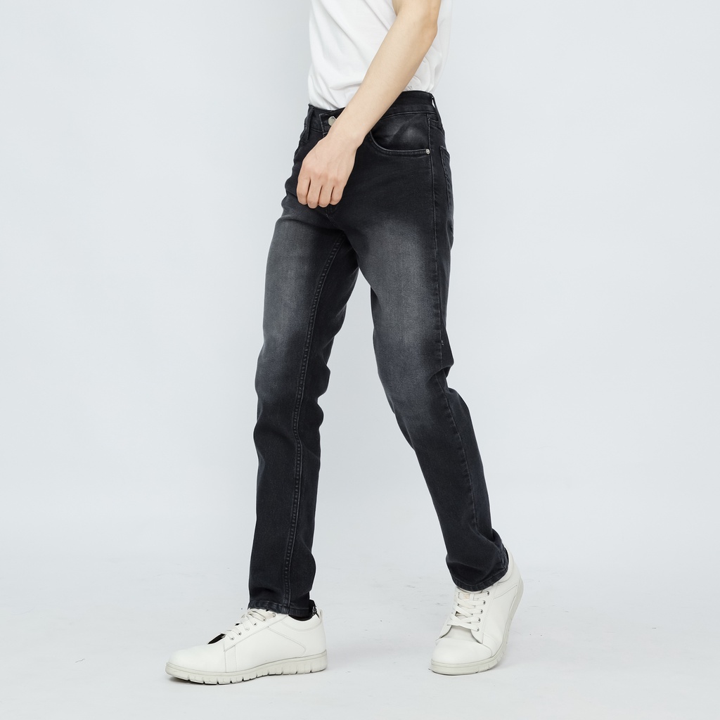 Fathco -  Celana Denim Slim fit Pria Black Scrub