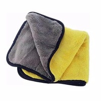 Kain Lap Mobil Microfiber 30x30 Abu Kuning