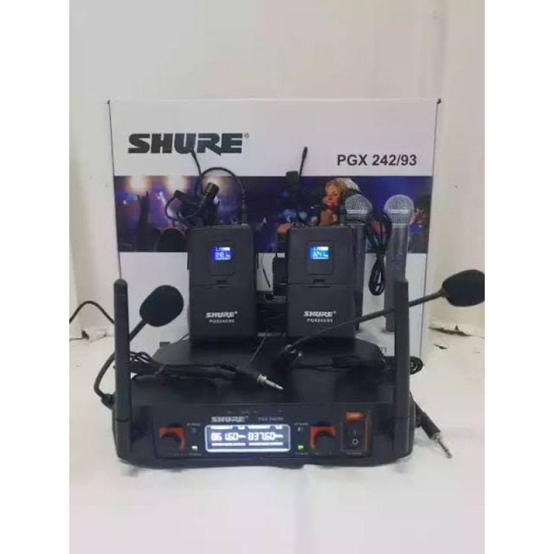 MIC WIRELESS PGX 242 HEADSET BANDO CLIP ON JEPIT KANCING PGX242