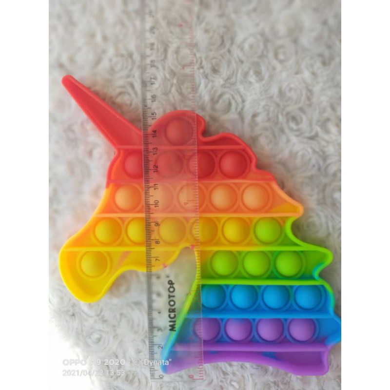 Pop it Unicorn  Mainan PopIt Unicorn Popit kudaponi Mainan Viral Mainan Karet Mainan Lubang Kelereng