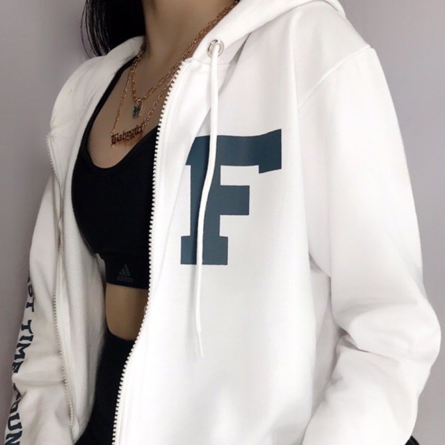 First Time Round - Hoodie Jacket - White