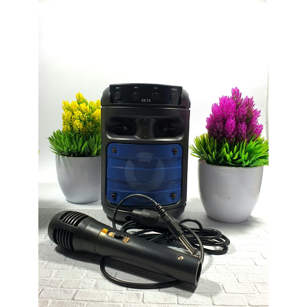 SPEAKER BLUETOOTH SUPER BASS HIGH STEREO SK 76 3”