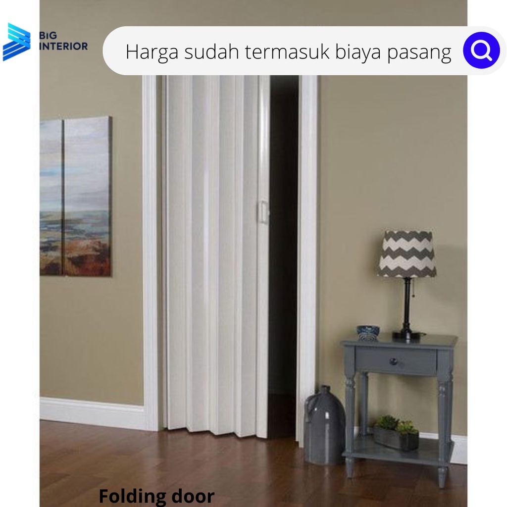 Jual Folding Door T 3M Buka 1 Arah Penyekat RuanganFLODING DOOR