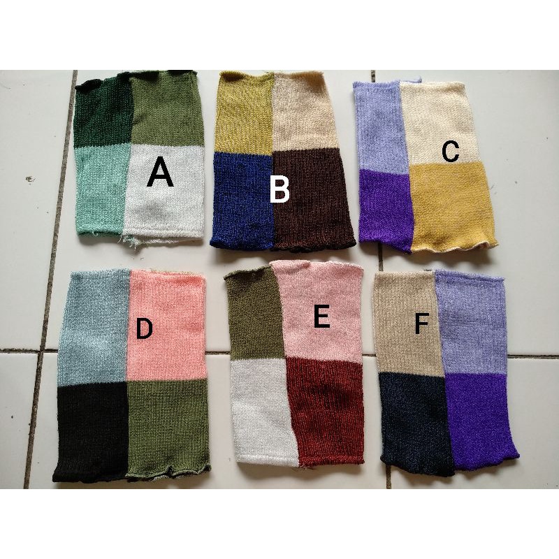 Bandana Ciput Rajut Halus / Ciput 2 Warna 4 Warna / Ciput Rajut 2in1 / Ciput 4in1 / Ciput 2 Tones 4 Tones