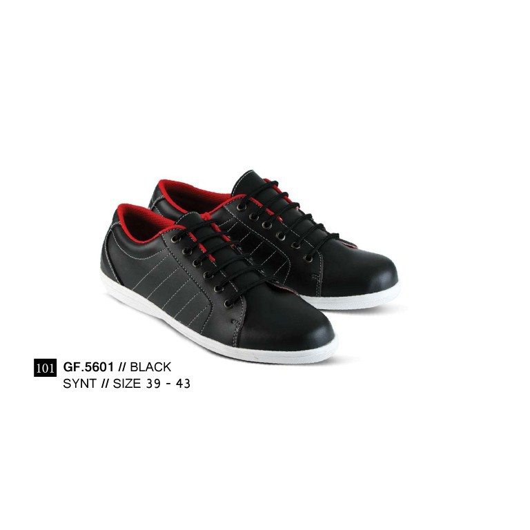 SEPATU SNEAKERS PRIA BLACK 39 sd 43 GF5601 GF