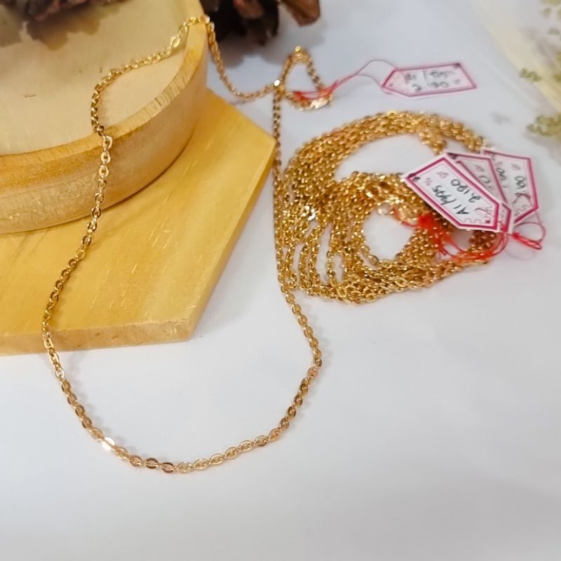 Kalung siem fancy rante emas asli 375%