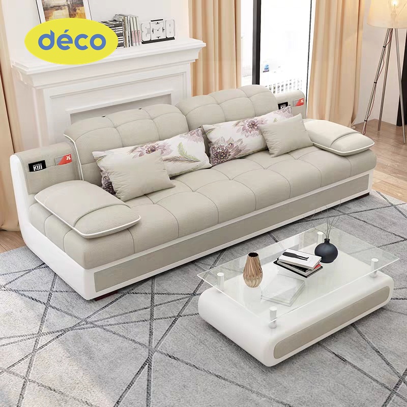 Sofa Minimalis Ruang Tamu Kecil leter L Desain Terbaru