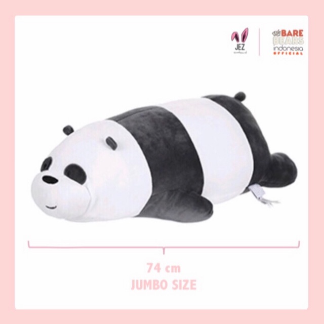 Boneka we bare bears panda jumbo size besar kado boneka beruang lucu anak miniso kado wisuda ultah