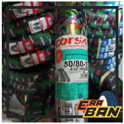 PAKET BAN CORSA TERMINAT 012 80 80 DAN 90 80 RING 17 TUBETYPE BAN BEBEK
