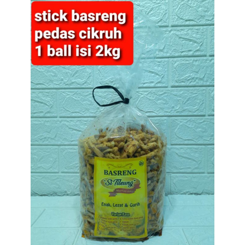 

stick basreng cikruh pedas si tileung 1 ball isi 2kg.cemilan khas bandung