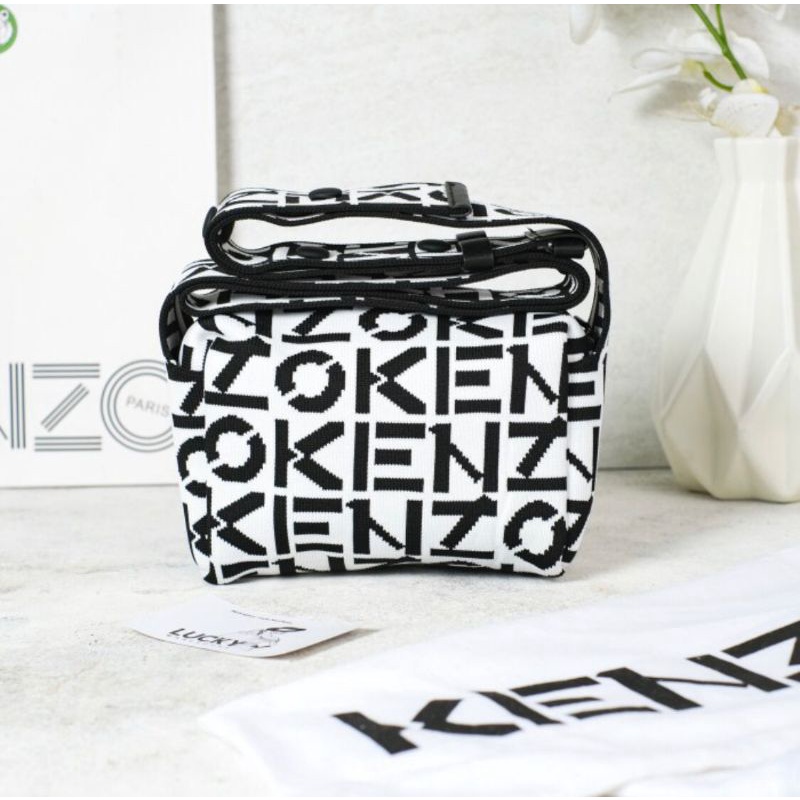 Kenzo Repeat Slingbag In White - ORIGINAL 100%