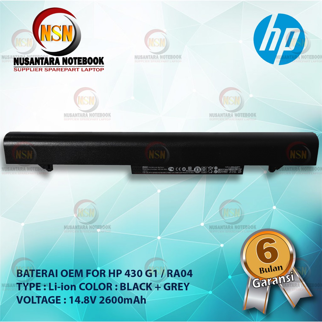 Baterai OEM For HP ProBook 430 430-G1 430-G2 RA04 HSTNN-IB4L