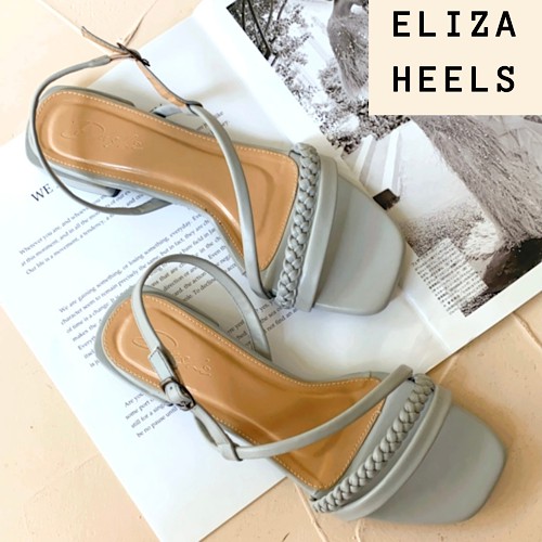 Eliza heels - Sandal kepang wanita hak tahu