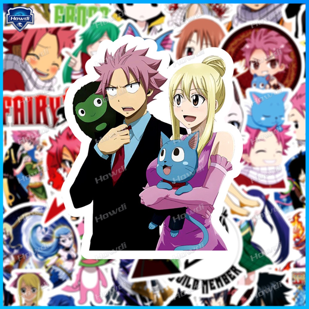 Stiker Anime Fairy Tail Tahan Air Untuk Helm Motormobil