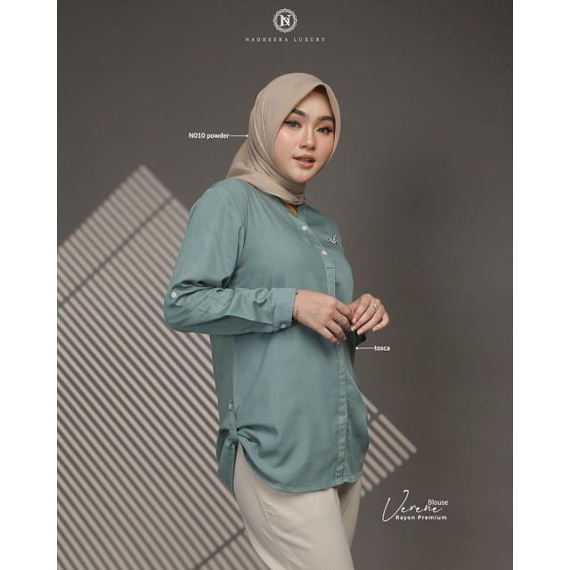kemeja polos verene blouse Nadheera Luxury