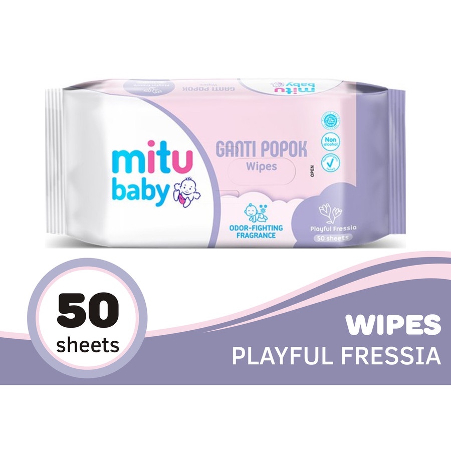 Mitu Baby Wipes Ganti Popok 50'S ( BELI 1 BONUS 1)