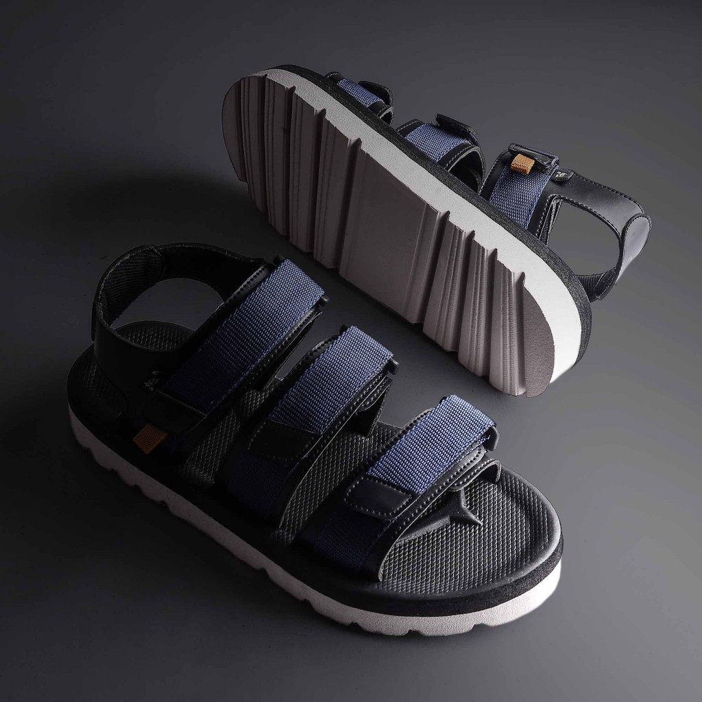 Sandal Gunung Ori Santai Simple Casual Pria Cowok Men Sendal Footwear | Crown Navy | FORIND x FSTP