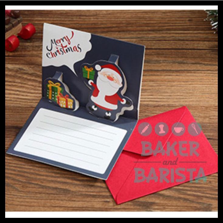 

Xmas Card Timbul / Kartu Ucapan Natal Christmas Greeting Card Murah - Timbul Snowman