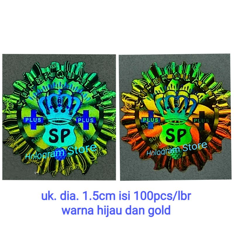 

Stiker hologram original SP+