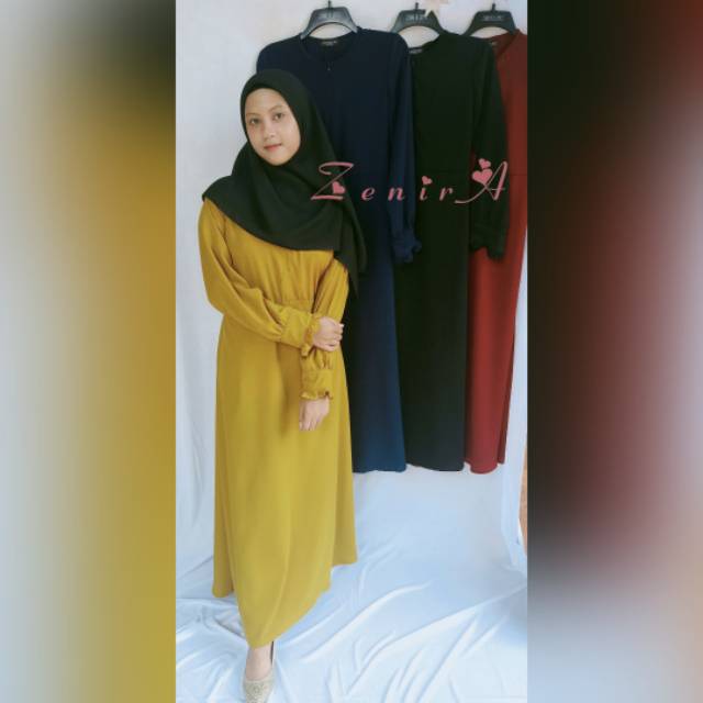 ORIGINAL!! BASIC DRESS / GAMIS POLOS BUSUI tersedia ukuran kecil hingga jumbo