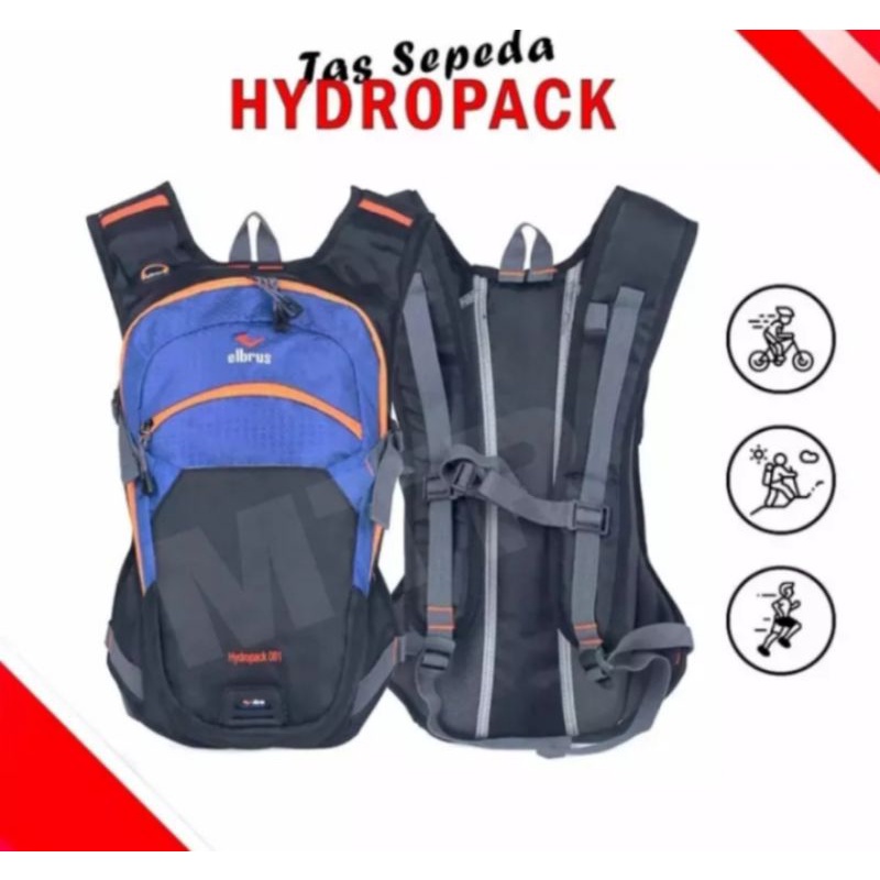 TAS RANSEL SEPEDA//CROSS//TOURING ELBRUS ORIGINAL,BONUS RAIN COVER