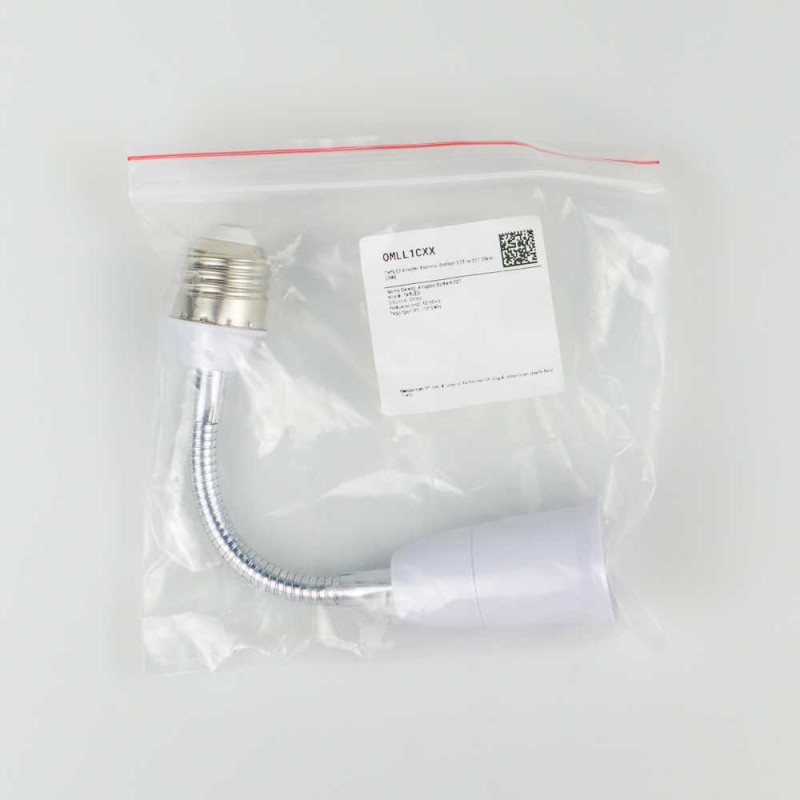 Adapter Ekstensi Fitting Lampu Sambungan Bohlam Leher Elastis E27 20cm