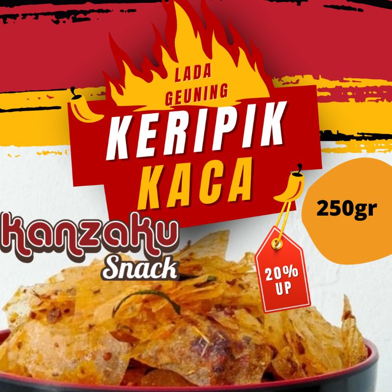 

KERIPIK KACA 250gr Keripik kaca pedas daun jeruk kemasan pikca pedas keripik kaca beledag GARANSI KETAGIHAN